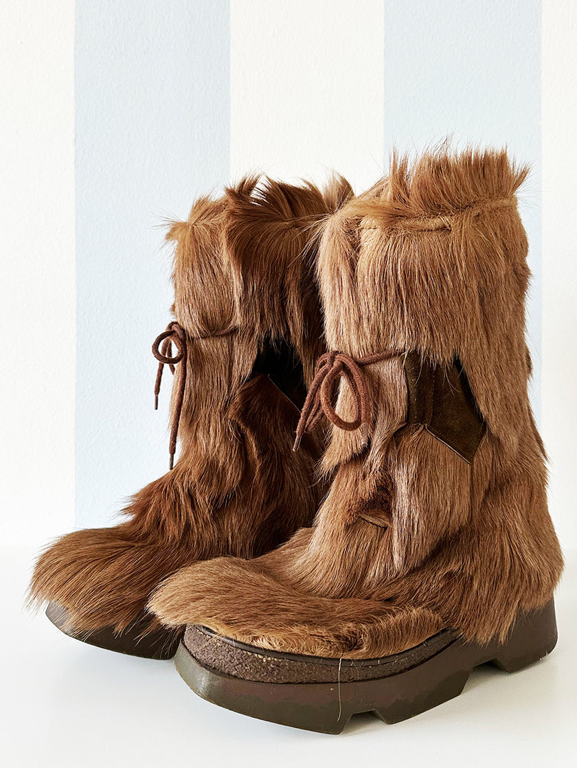 70s geitenhaar laarzen | 36