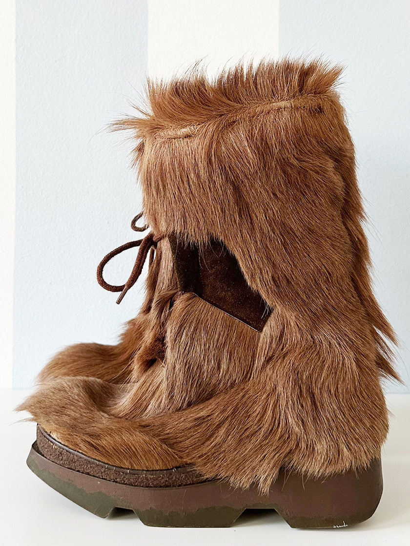 70s geitenhaar laarzen | 36