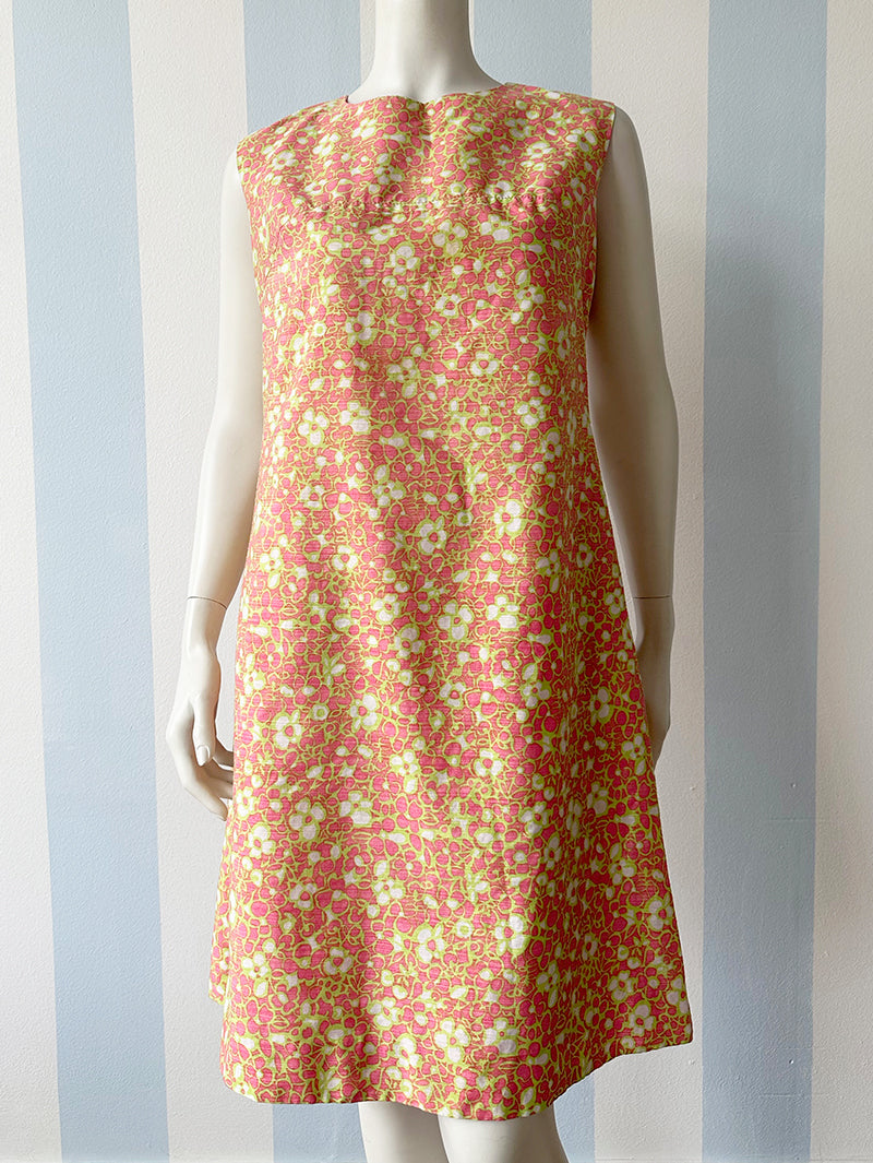 60s floral jurk