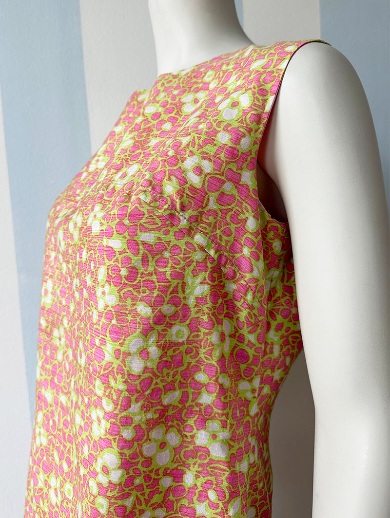 60s floral jurk