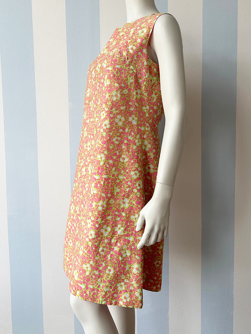 60s floral jurk