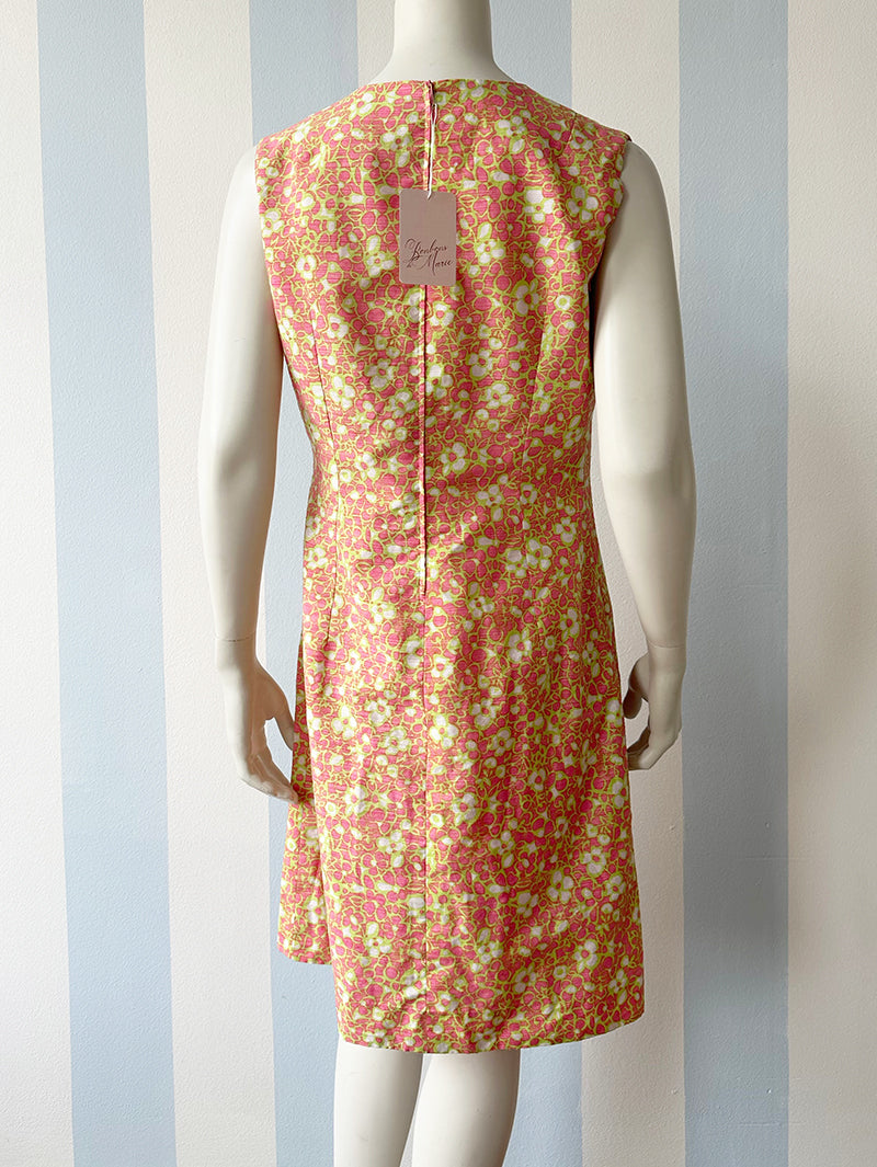 60s floral jurk