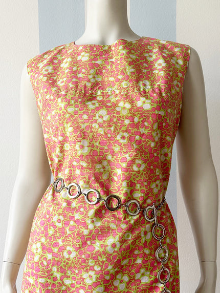 60s floral jurk