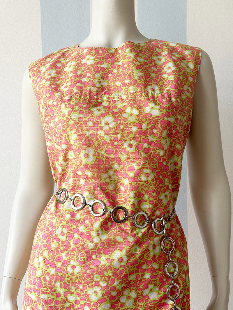 60s floral jurk