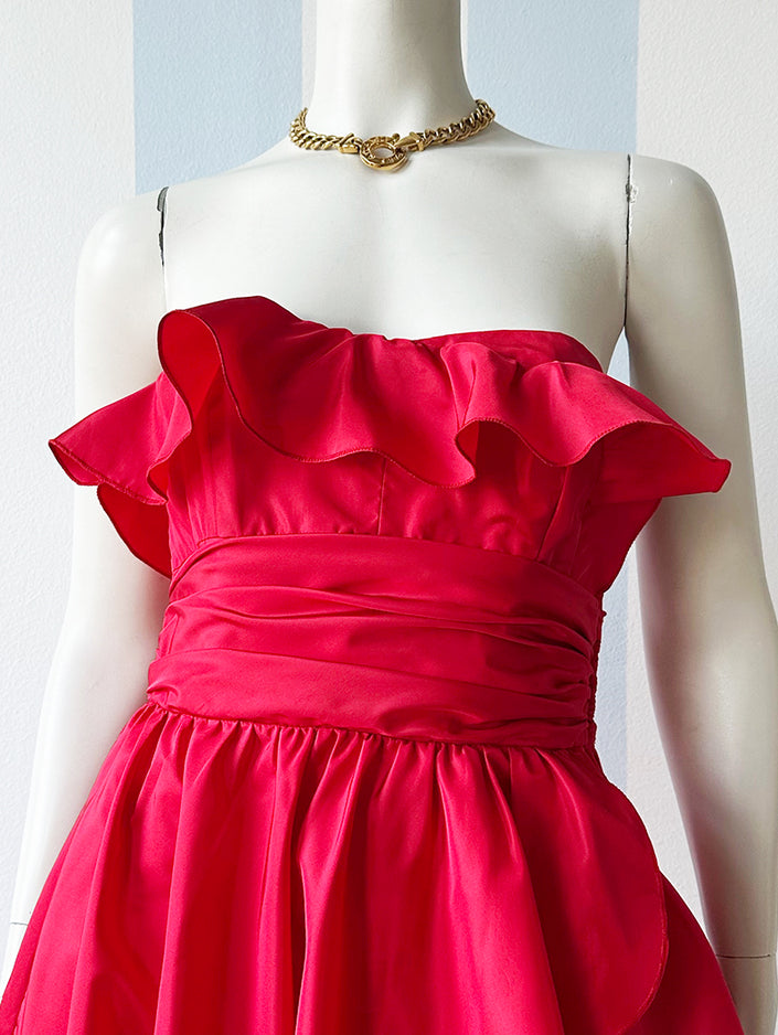 Knalrode partydress