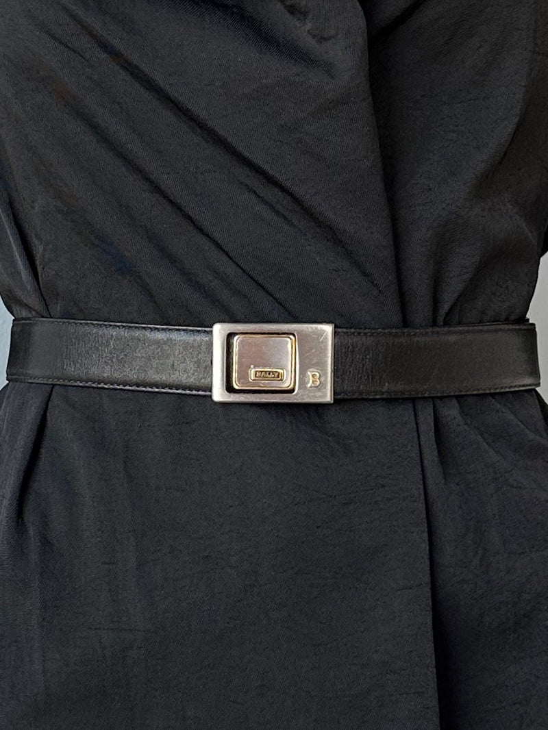 Zwarte designer herenriem