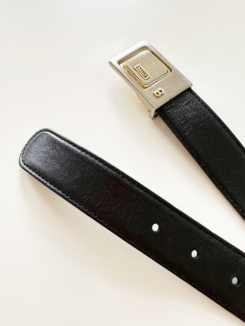 Zwarte designer herenriem