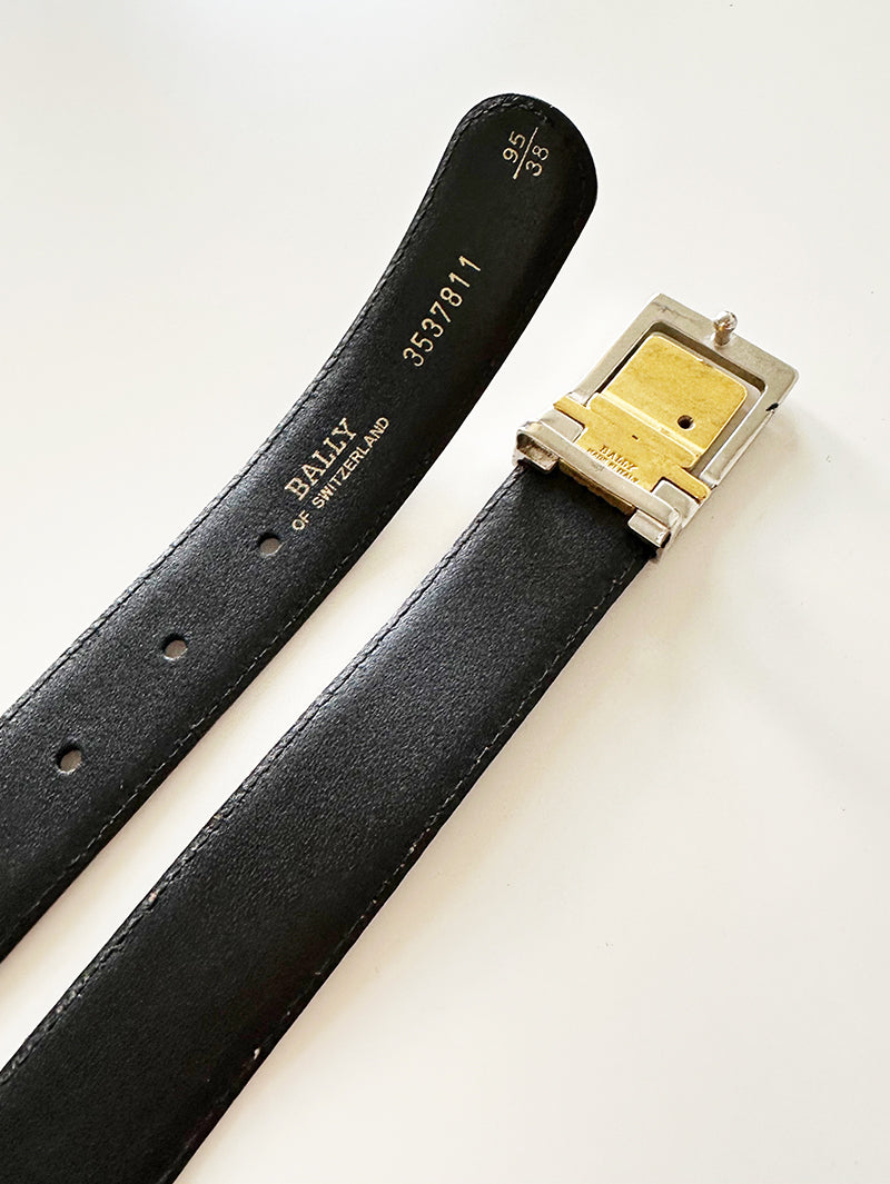 Zwarte designer herenriem