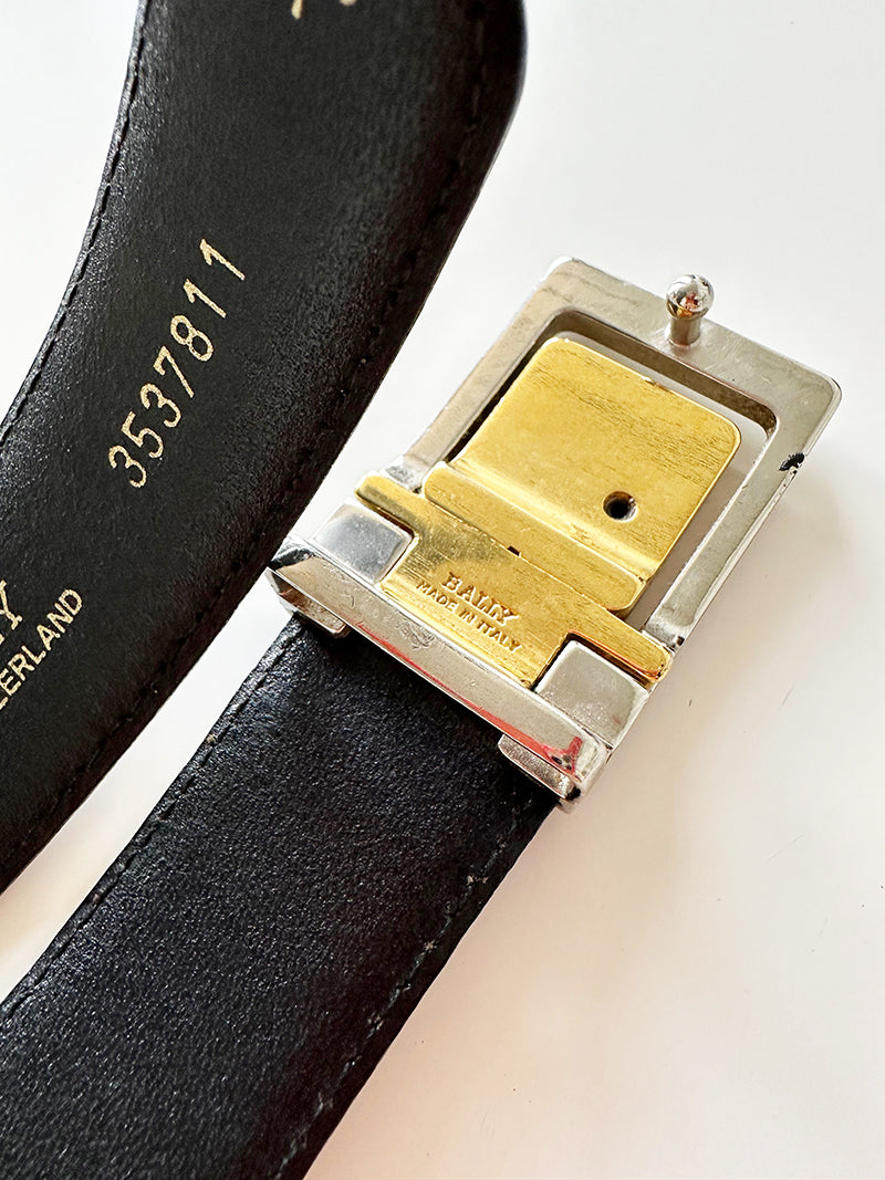 Zwarte designer herenriem