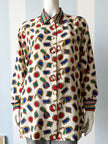 XXL blouse in hippisch thema