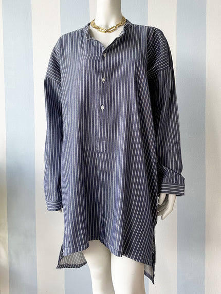 Oversized gestreept vissershemd