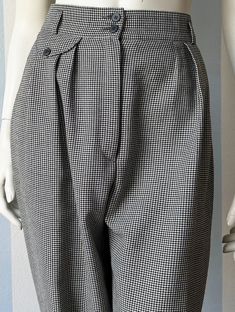 Pied de poule bandplooibroek