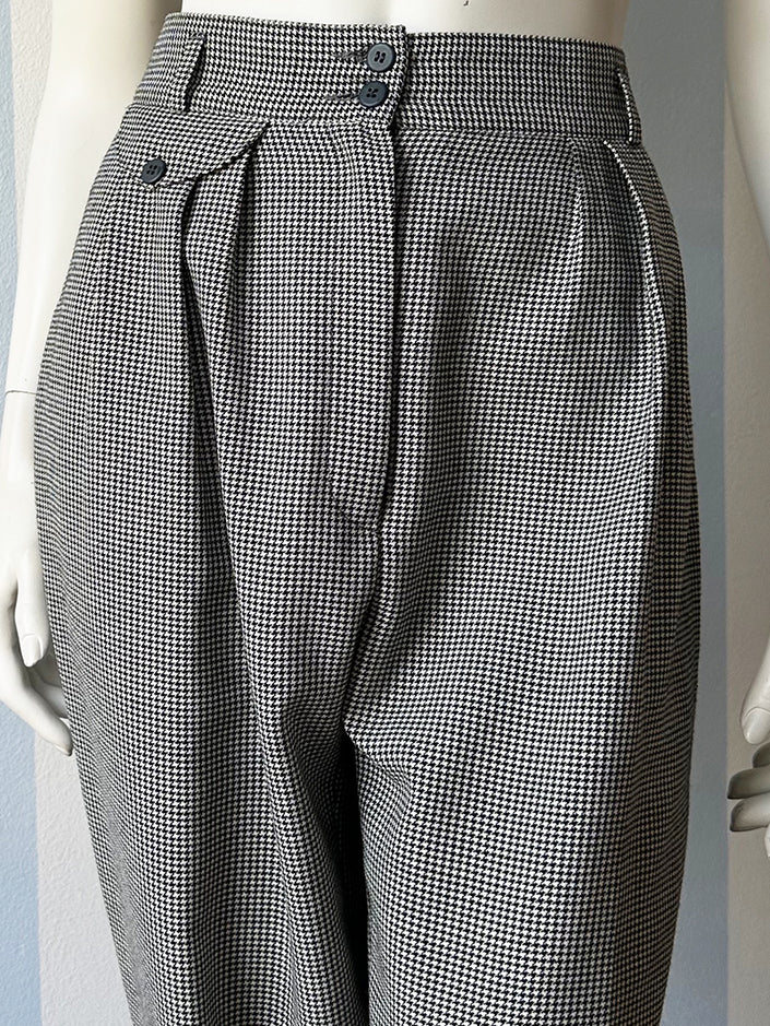 Pied de poule bandplooibroek