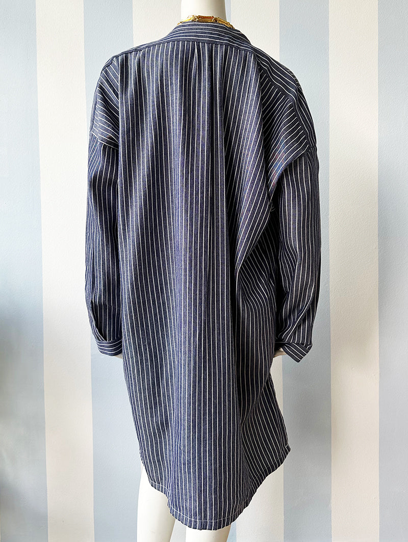 Oversized gestreept vissershemd