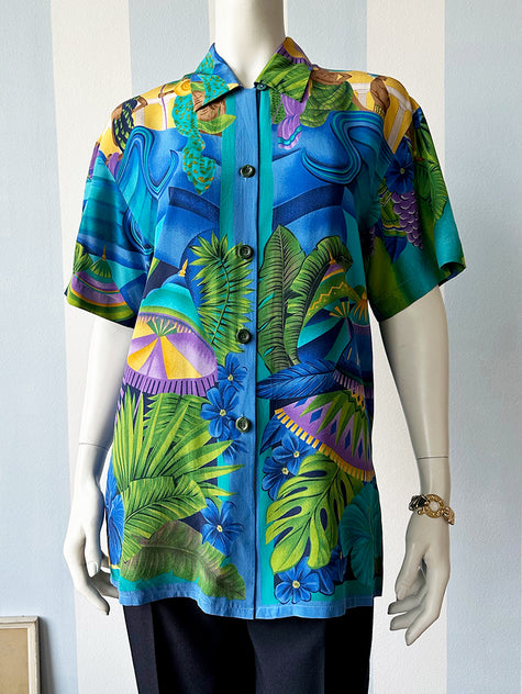 GERESERVEERD Zijden designer blouse