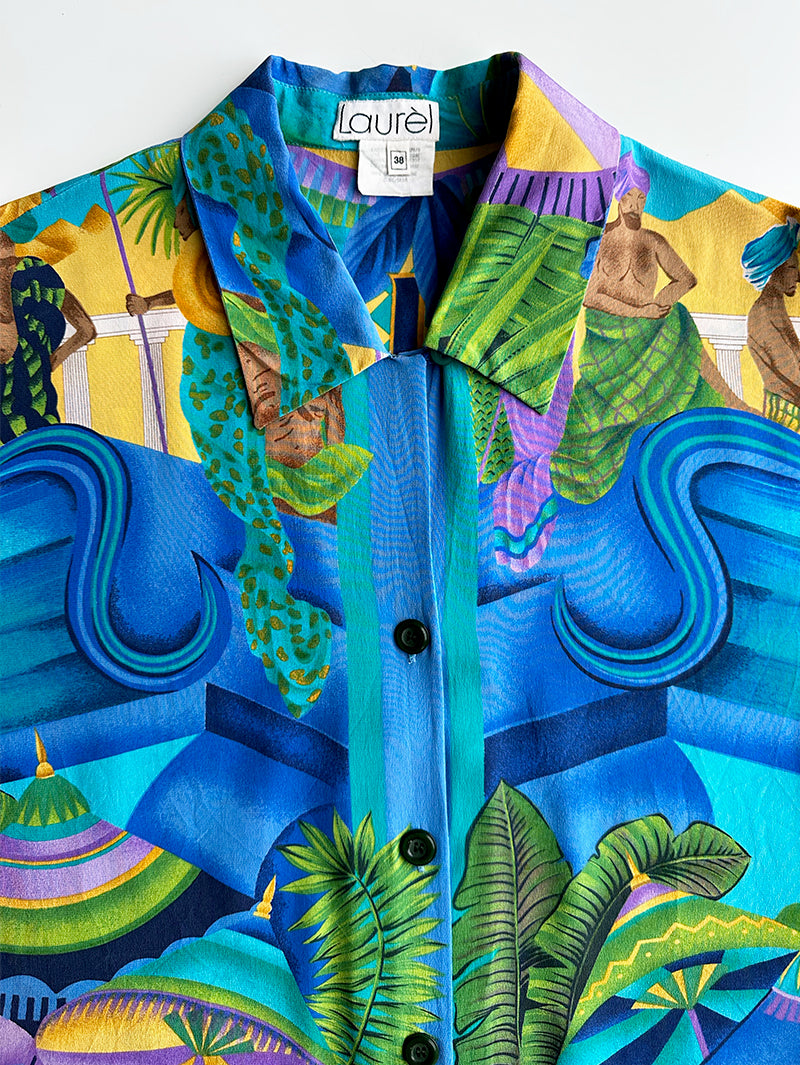 GERESERVEERD Zijden designer blouse