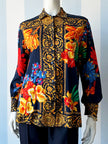 Katoenen blouse met barok dessin