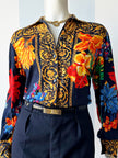 Katoenen blouse met barok dessin