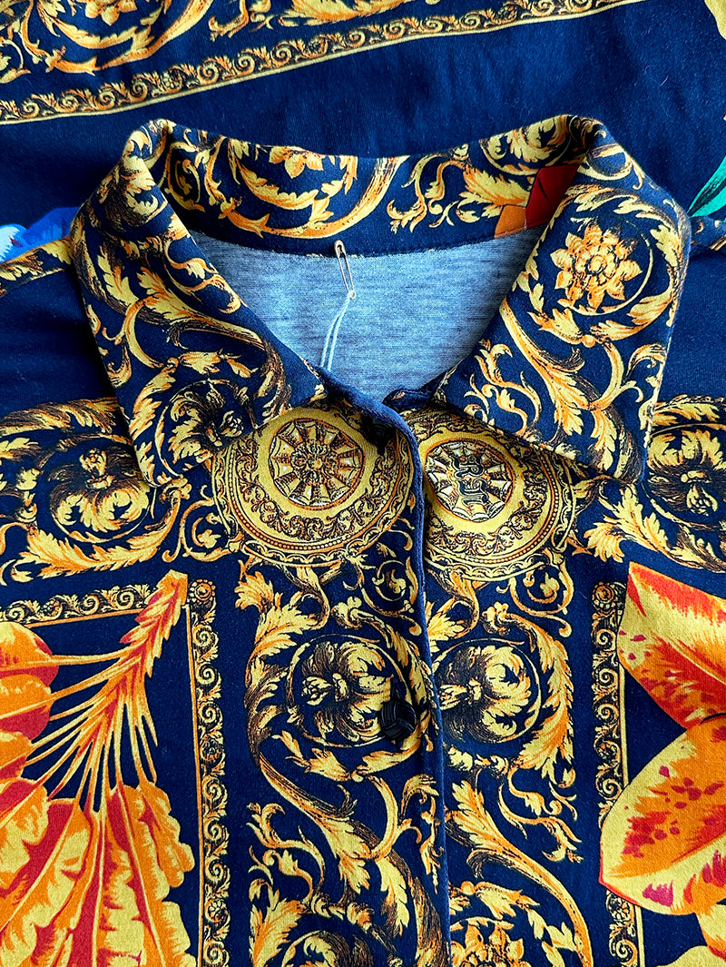 Katoenen blouse met barok dessin