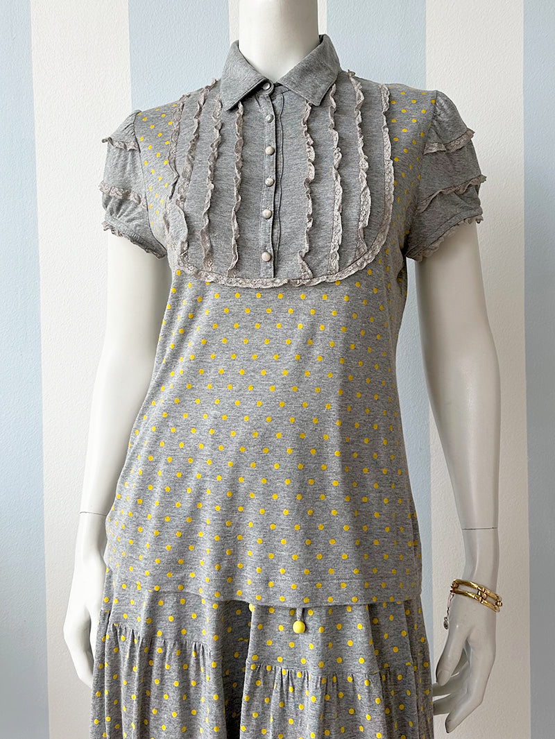 Polkadot designer top