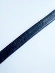 Donkerblauwe leren designer riem