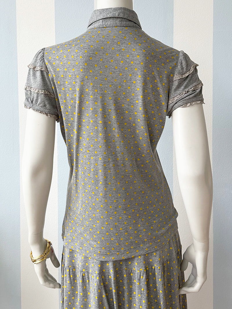 Polkadot designer top