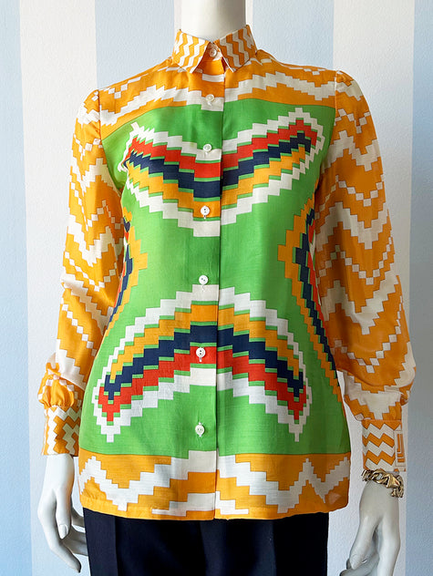 Zijden designer blouse