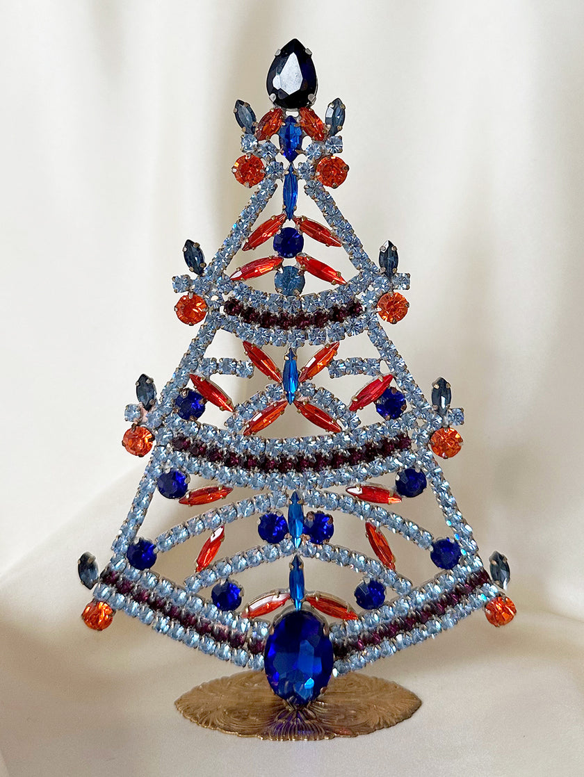 Kristalglazen kerstboom groot