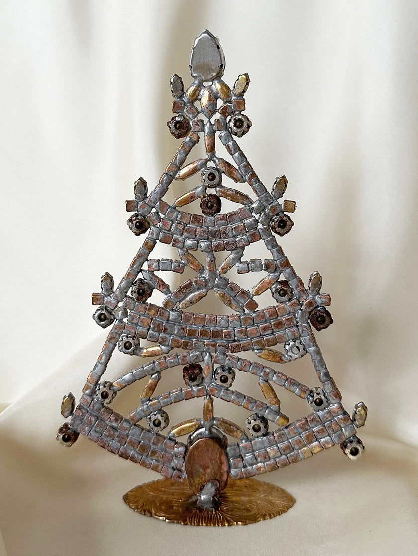 Kristalglazen kerstboom groot