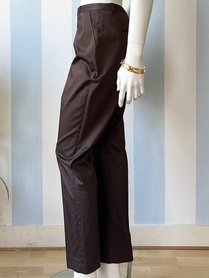 Bruine katoenen pantalon
