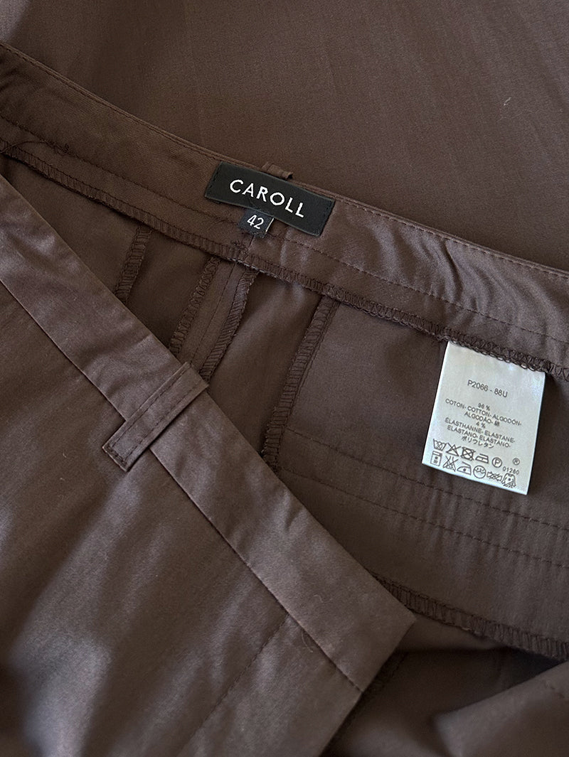 Bruine katoenen pantalon