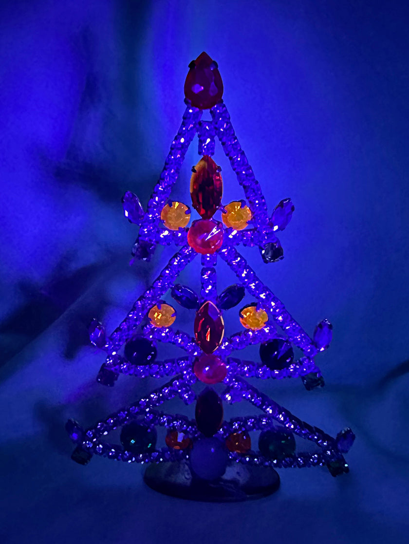 Kristalglazen kerstboom