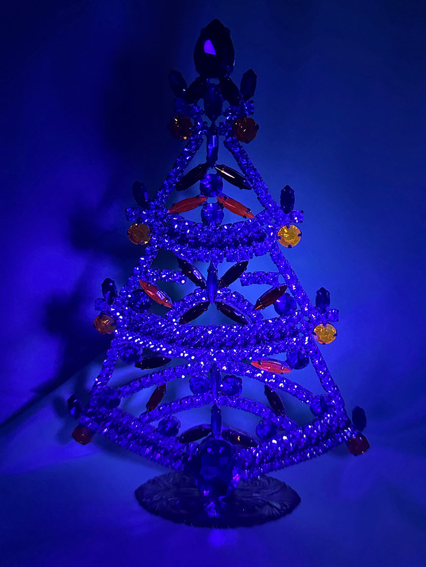 Kristalglazen kerstboom groot