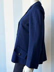 Donkerblauw wollen jasje