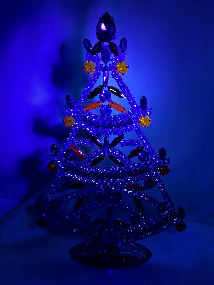 Kristalglazen kerstboom groot