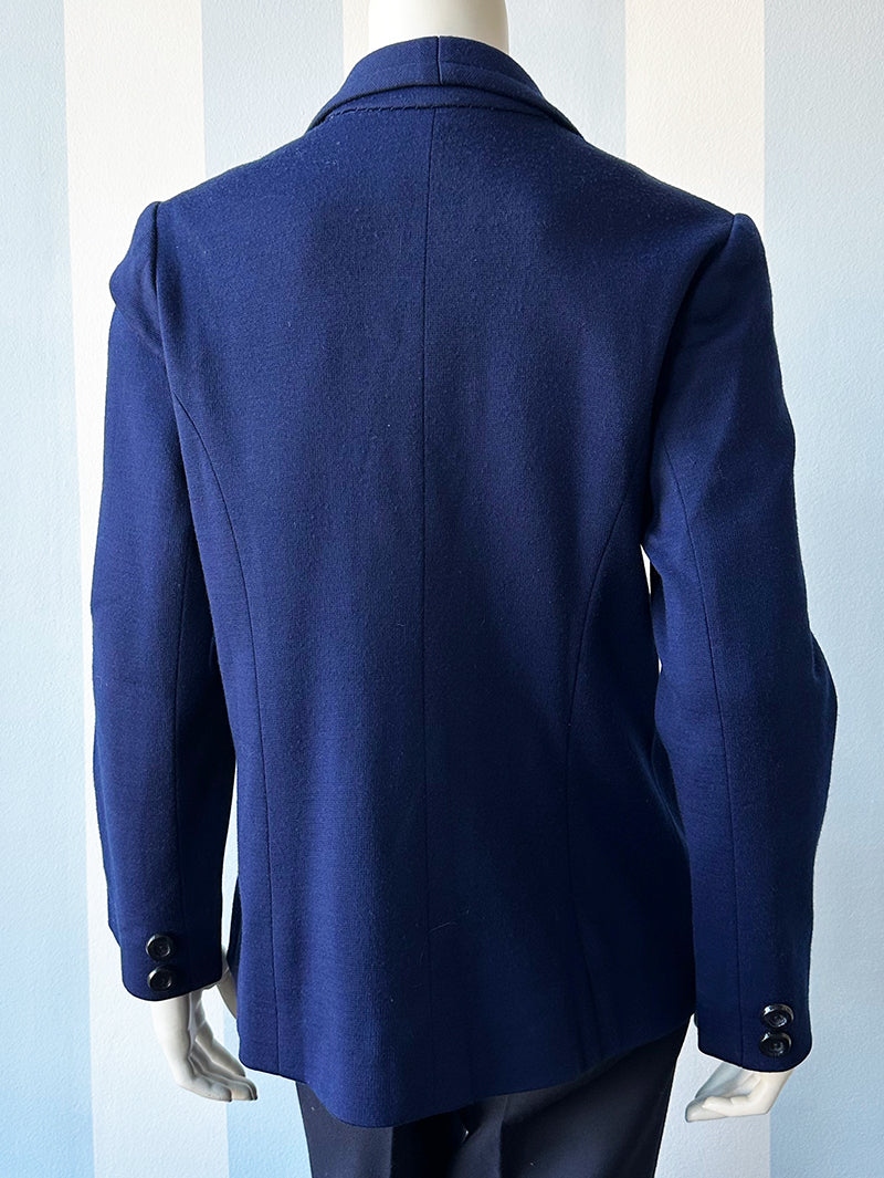 Donkerblauw wollen jasje