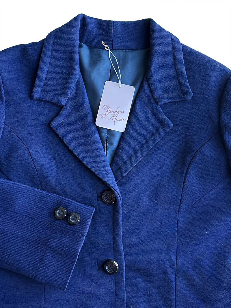 Donkerblauw wollen jasje