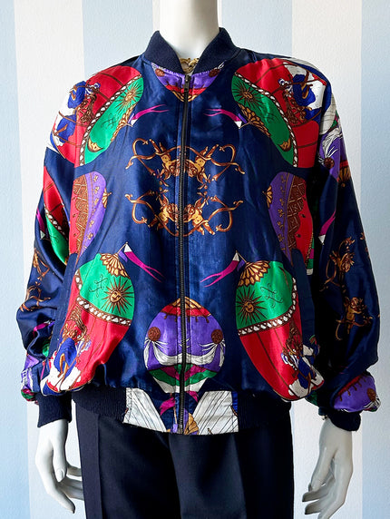 Zijden bomberjack met luchtballonnen