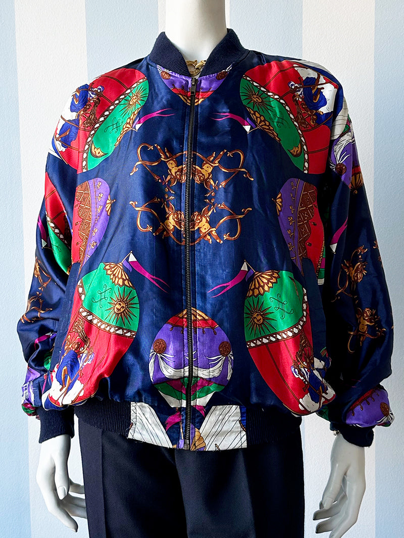 Zijden bomberjack met luchtballonnen