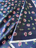 Donkergrijs floral sjaaltje