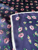 Donkergrijs floral sjaaltje