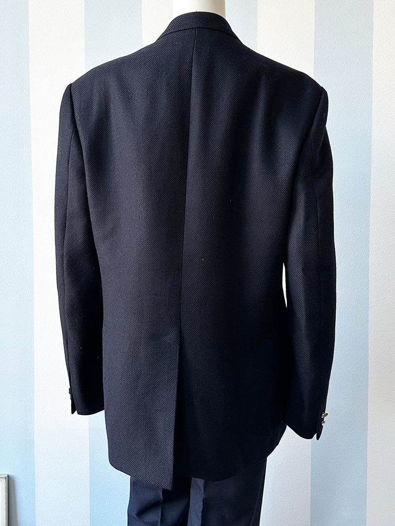 Donkerblauw wollen colbert