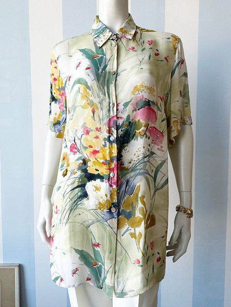 Floral aquarel blouse