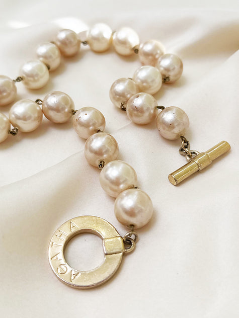 Designer faux parelketting