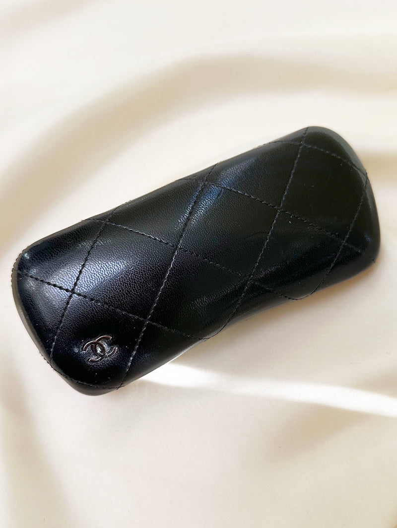 Leren designer brillenetui