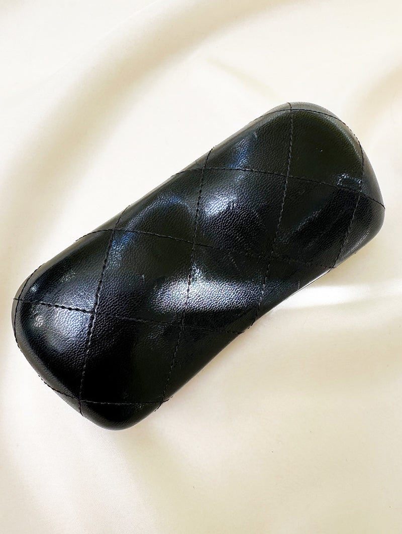 Leren designer brillenetui