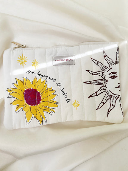 Etui met zon en zonnebloem