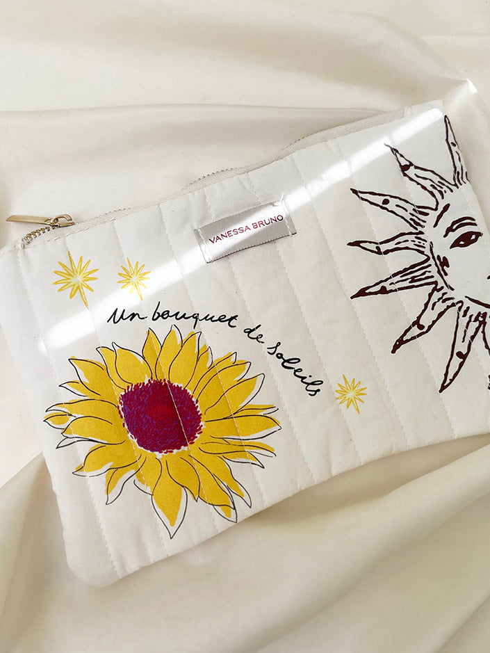 Etui met zon en zonnebloem