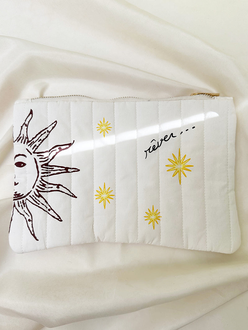 Etui met zon en zonnebloem