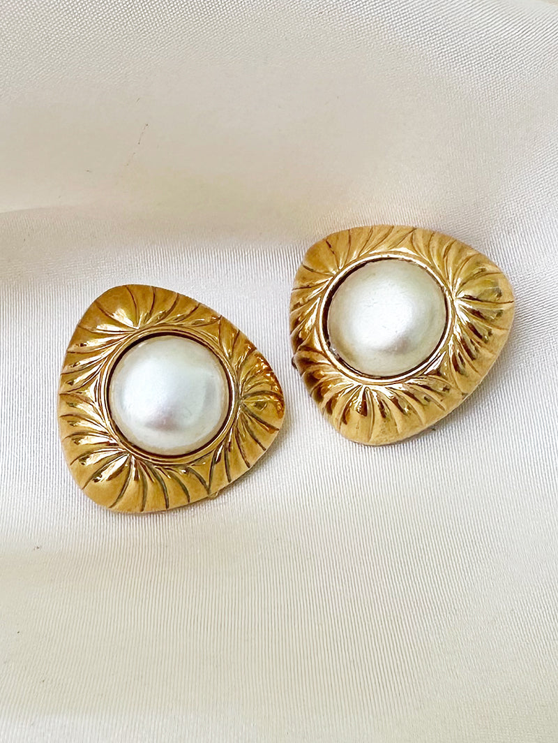 Designer clip oorbellen